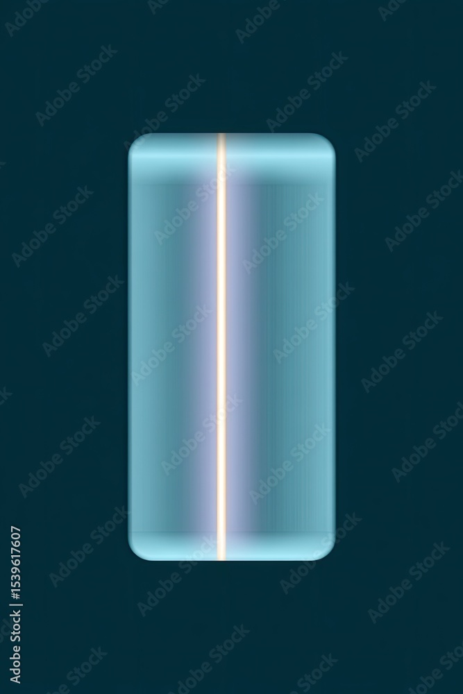 Aufkleber abstract cyan rectangle with vertical line