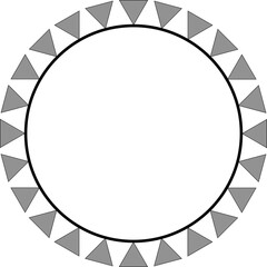 round frame for your text