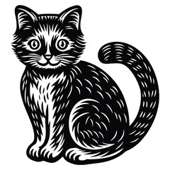 Obraz premium cat vector silhouettes