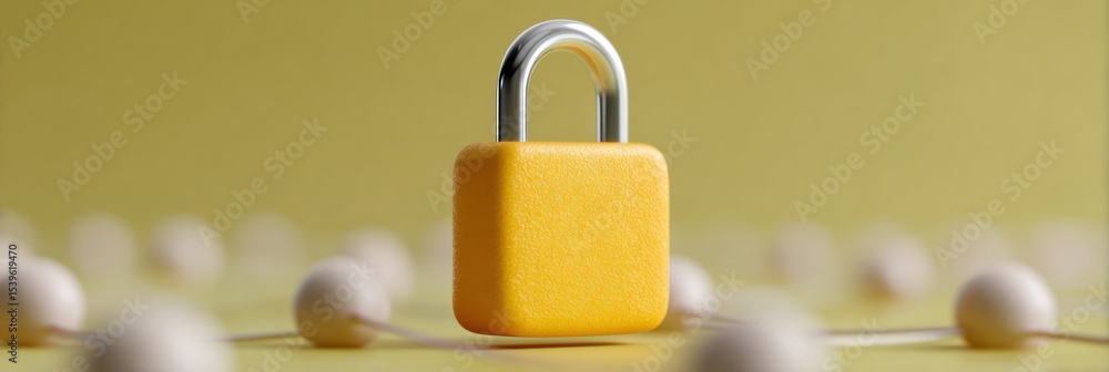 Poster Cybersecurity Digital Shield with Pixelated Lock Symbol and Network Grid Visuals Representing Hacker Protection and Secure Data for Advanced Cyber Defense