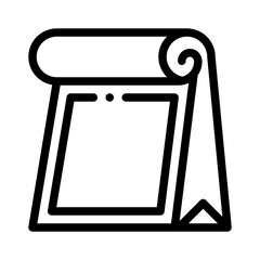 paper bag line icon