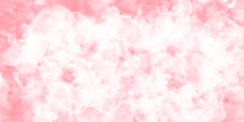 Abstract pink watercolor vector art background for cards, flyer, poster, banner and cover design. Hand drawn flower illustration for Valentines Day. Watercolour brush strokes. Rose