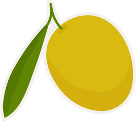 Hand drawn green branch olive template for olive oil products, packaging, food and drink concept.