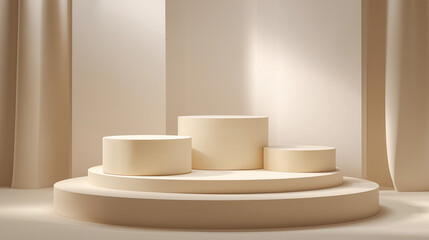 Minimalistic podium display B background 2025