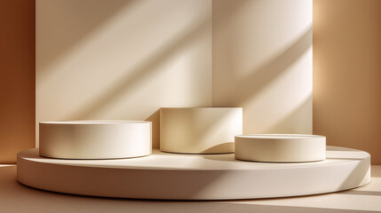 Minimalistic podium display C background 2025
