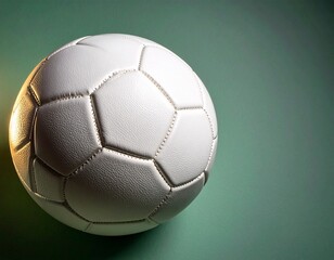 Classic White Soccer Ball with Distinct Hexagonal Panels for Ultimate Performance