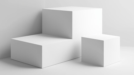 Product Display rectangular boxes A background 2025