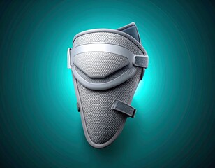 Innovative Gray Soccer Shin Guard with Sleek Protection Features