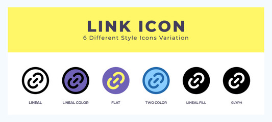 Link icon vector for web. and mobile app