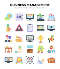 Collection of 25 Business Management Icons