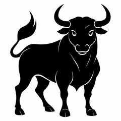 Powerful Bull Vector Illustration