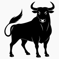 Powerful Bull Vector Illustration