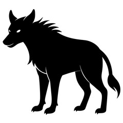 Fototapeta premium Wolf Silhouette Vector