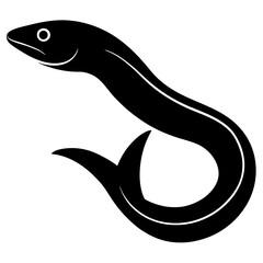 anguille silhouette illustration
