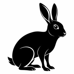 Obraz premium Bunny Silhouette Vector