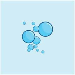 Bubble water logo and symbol design