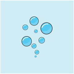 Bubble water logo and symbol design