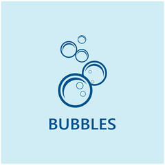 Bubble water logo and symbol design