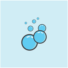 Bubble water logo and symbol design