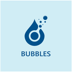 Bubble water logo and symbol design
