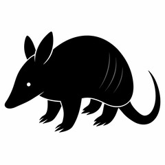 Obraz premium aardvark silhouette vector