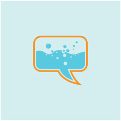 Bubble water logo and symbol design