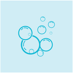 Bubble water logo and symbol design
