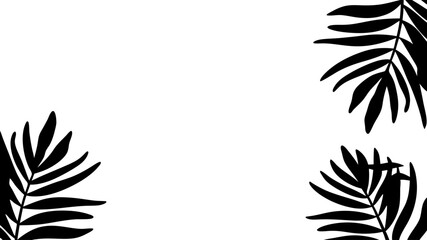 Tropical leaves background design summer concept