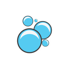 Bubble water logo and symbol design