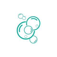 Bubble water logo and symbol design