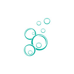 Bubble water logo and symbol design