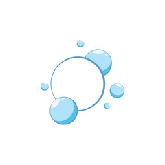 Bubble water logo and symbol design