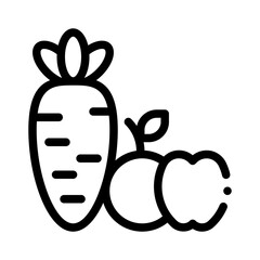 healthy food line icon