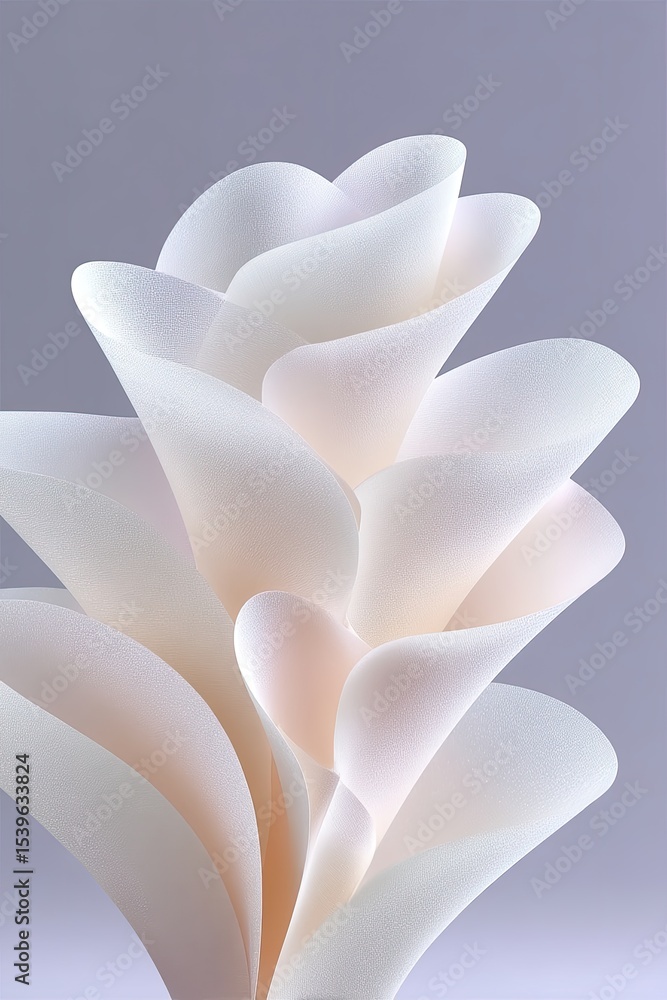 Poster abstract layered tissue texture with diagonal folds