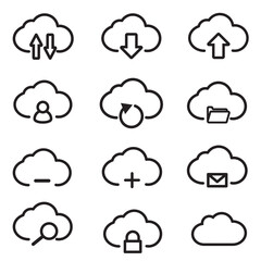 Fototapeta premium cloud computing sheet icon