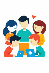 Obraz premium Empowering Teamwork Collaborative Success Through Shared Goals and Innovation