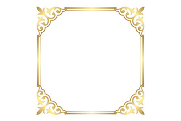 gold frame with a frame