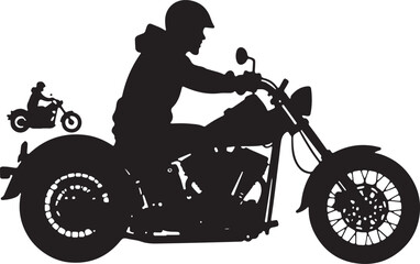 Fototapeta premium silhouette of a motorcycle, bike, motorcycle, silhouette, motorbike, motocross, vector, motor, sport, rider, biker, illustration, isolated, race, wheel, bicycle, speed, vehicle, cross, ride, transport