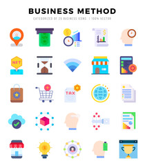 Business Method Icon Bundle 25 Icons for Websites and Apps