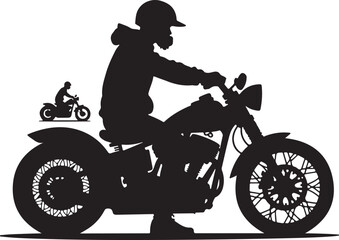 Fototapeta premium motorcycle rider silhouette, bike, motorcycle, silhouette, vector, motorbike, motocross, sport, bicycle, motor, biker, illustration, rider, race, speed, child, cross, extreme, transport, riding, jump,