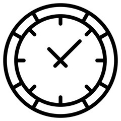 Clock line icon