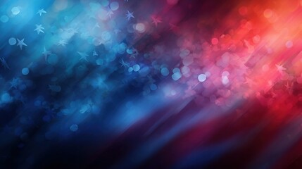 Independence day abstract background with elements of the american flag in red and blue colors. High quality