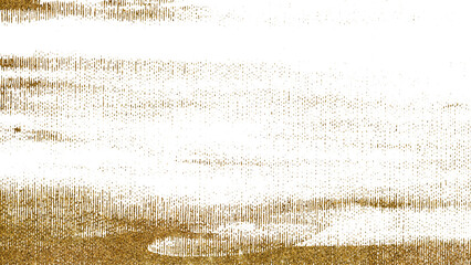 Golden paint brush stroke glittering texture.