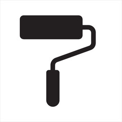 High resolution paint roller vector graphic for design projects