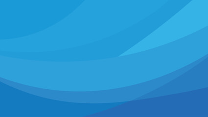 Fototapeta premium Blue wave gradient illustration representing the movement of water with subtle light effects