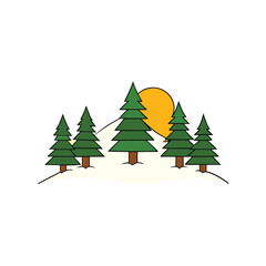 Obraz premium christmas tree vector