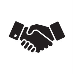 Professional business handshake illustration