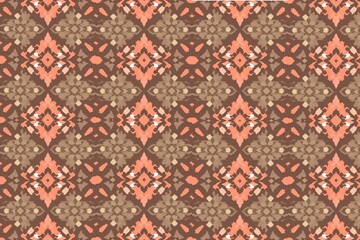 Seamless Colorful Ikat Pattern &ndash; Boho Tribal Fabric for Fashion & Decor