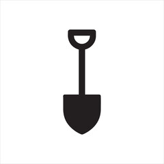 High quality vector illustration of a shovel