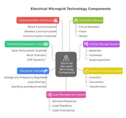 Renewable energy and Microgrid Components, light theme